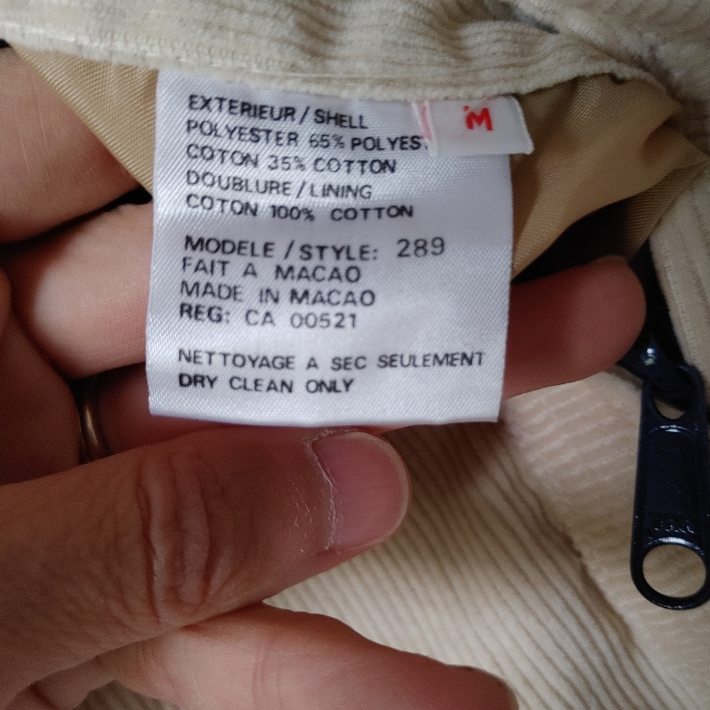 Vintage 80s/90 reversible coat bomber jacket M - Picture 3 of 6